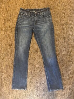 BKE Jake Straight Leg Jeans in Dark Blue Wash